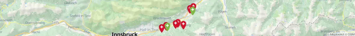 Map view for Pharmacies emergency services nearby Weerberg (Schwaz, Tirol)
